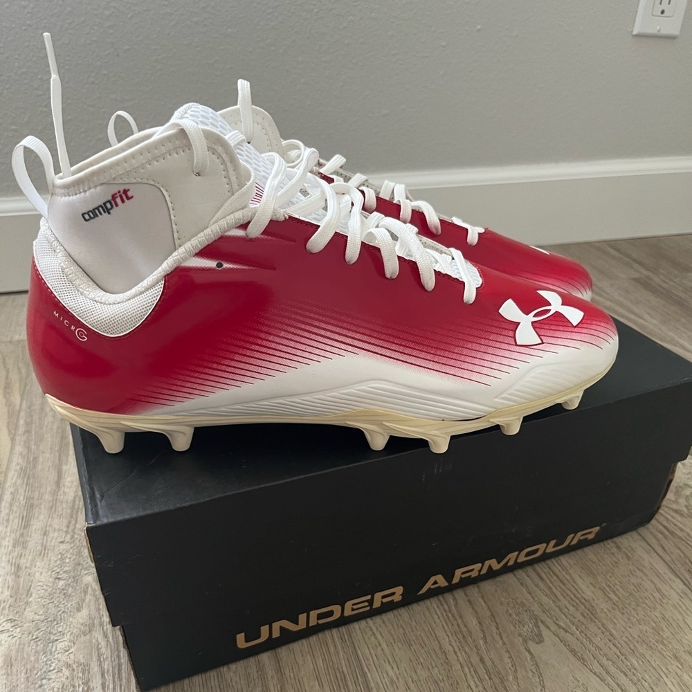 Under Armour Nitro II Mid  D Football Lacrosse Baseball Cleats Mens, Size 13E